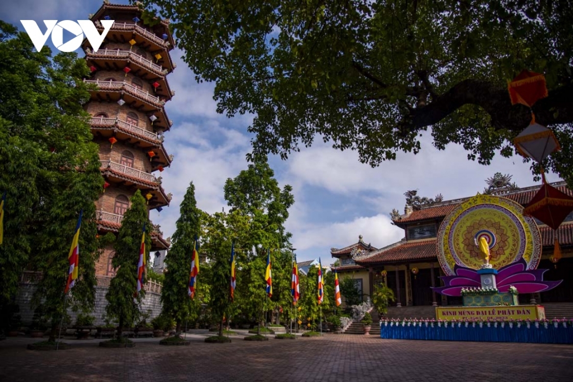 Pagodas across Hue are full of decorations which aim to celebrate Lord Buddha's 2567th birthday.