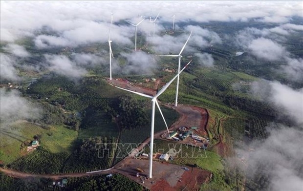 A wind farm in Dak Nong province. According to PwC, Vietnam should focus on facilities that support the transition to a low-carbon economy to fully unlock the global green capital.