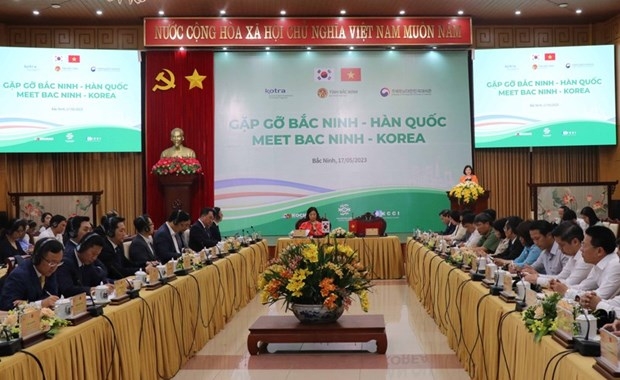 A conference entitled “Meet Bac Ninh – Korea” is held on May 17. (Photo: nhandan.vn)