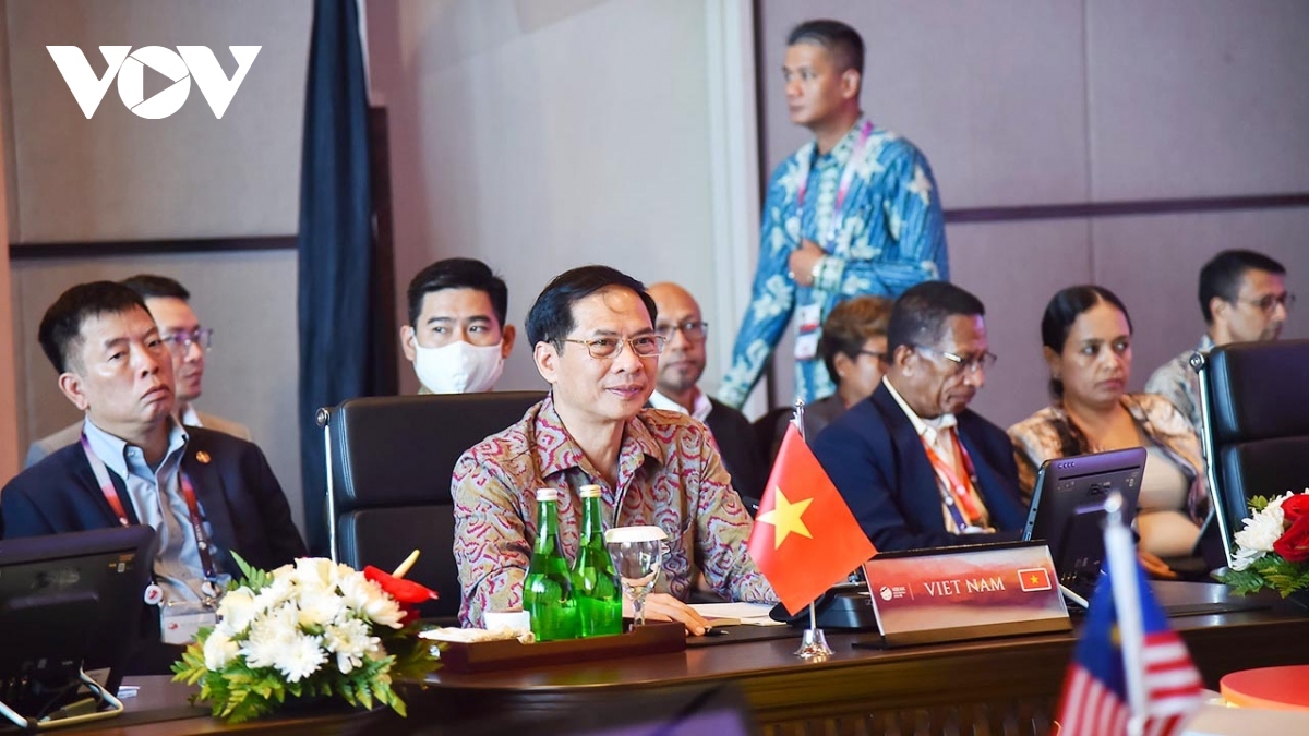 Vietnamese Foreign Minister Bui Thanh Son attends the meetings held on May 9