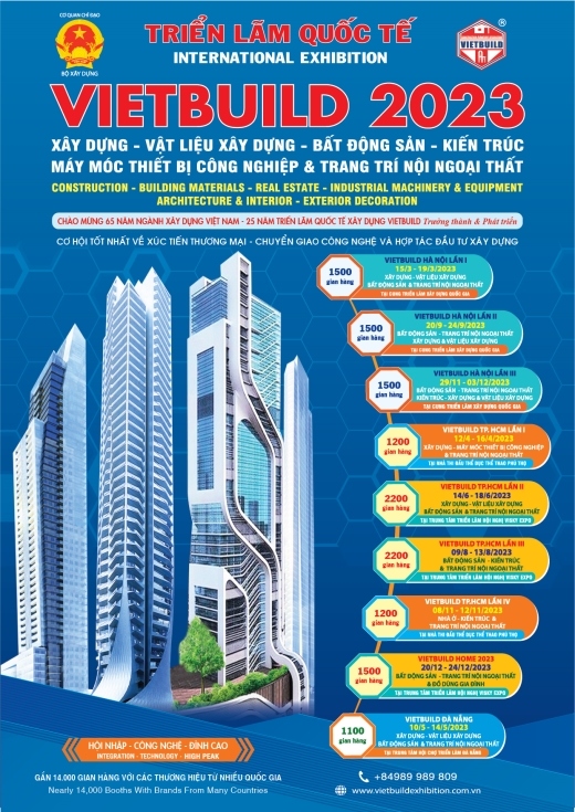 Vietbuild 2023 will take place in the central city of Da Nang on May 10-14