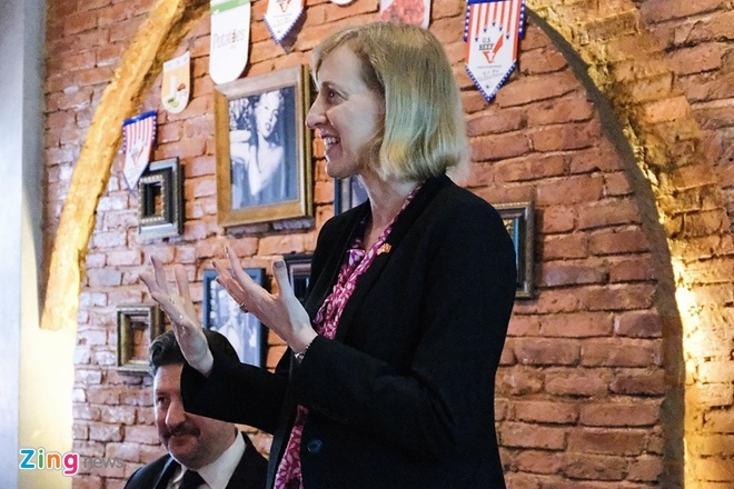 Susan Burns, US Consul General in Ho Chi Minh City, addresses the event (Photo: Zingnews.vn)