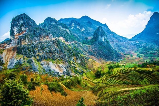 A view of the Dong Van Karst Plateau.