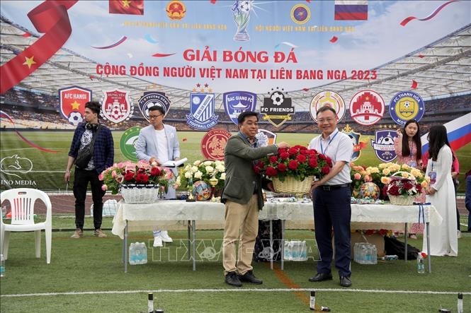 A football tournament held for Vietnamese expats in Russia opens on June 20. (Photo: VNA)