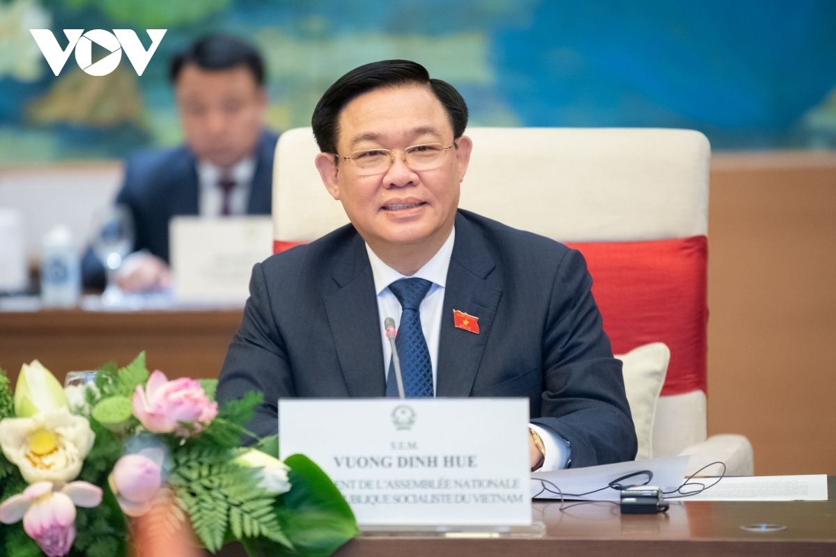 Vietnamese National Assembly Chairman Vuong Dinh Hue