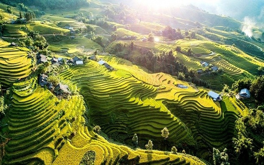Rice terraces of Sa Pa in the northern mountainous province of Lao Cai (Photo: Ngoc Bang/truyenhinhdulich.vn)