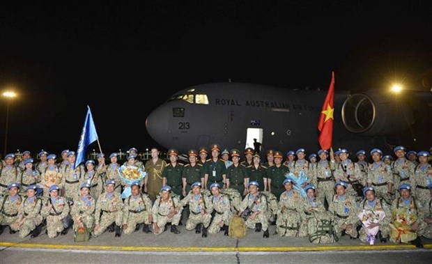 A homecoming ceremony held for Level-2 Field Hospital Rotation 4  (Photo: VNA)