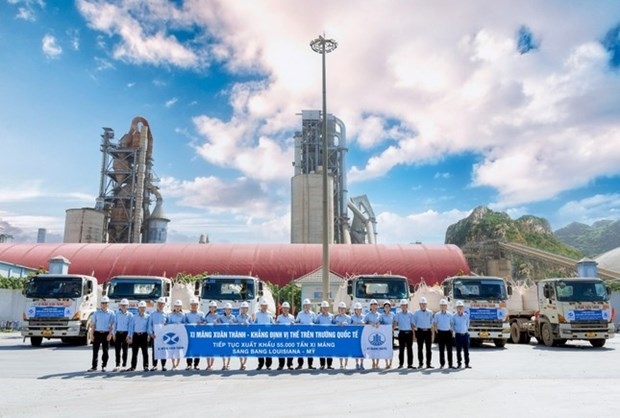 Xuan Thanh Cement Joint Stock Company exports 55,000 tonnes of its cement to the US (Photo: tienphong.vn)