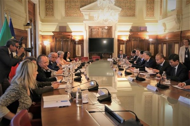 At the talks between Minister of Public Security General To Lam and Italian Interior Minister Matteo Piantedosi. (Photo: VNA)