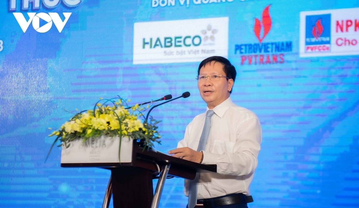 Vu Hai Quang, deputy general director of Voice of Vietnam, addresses the opening ceremony