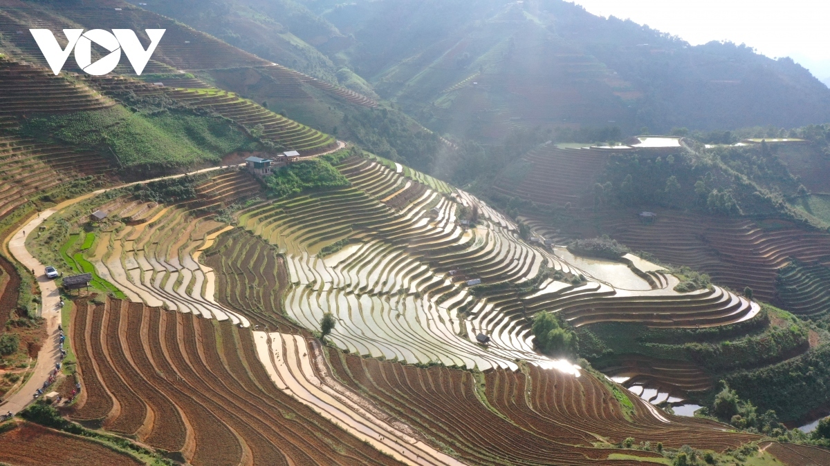 The terraced rice fields of Lao Chai commune in Mu Cang Chai district are an impressive site for tourists to enjoy.