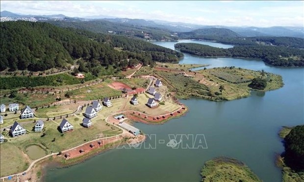 A view of Tuyen Lam Lake