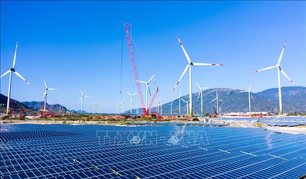 The renewable energy complex invested by Trung Nam Group in Thuan Bac district, Ninh Thuan province.