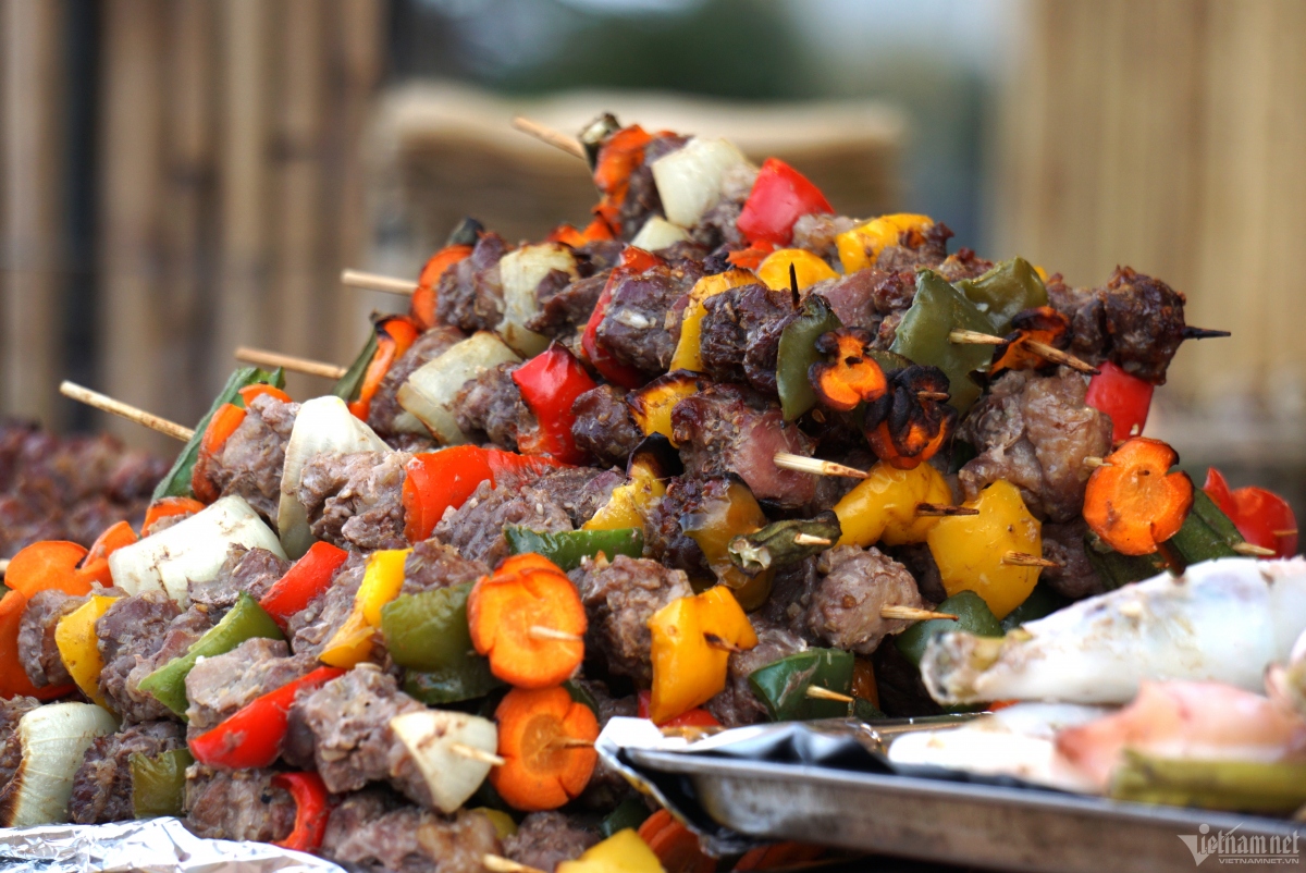 Grilled meat on sale at the function