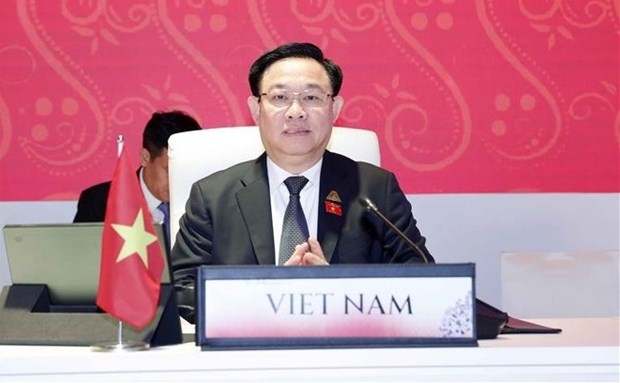 Vietnamese National Assembly Chairman Vuong Dinh Hue