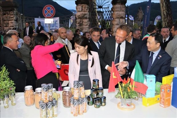 The Vietnamese stall at the fair. (Photo: VNA)