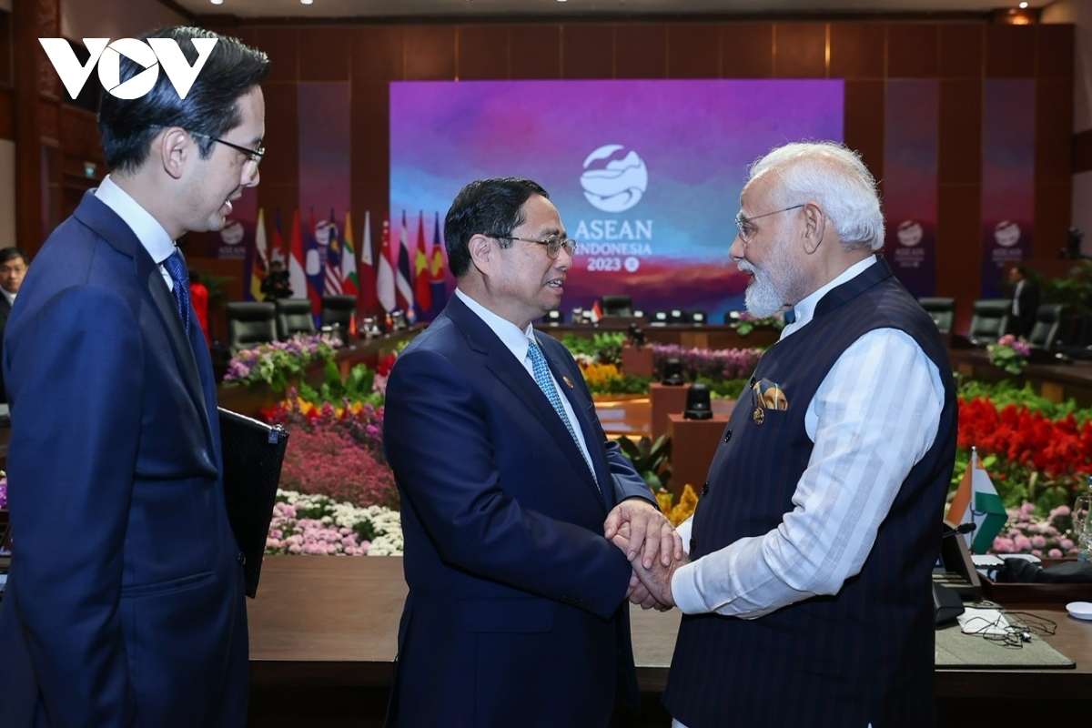  Prime Minister Pham Minh Chinh meets with his Indian counterpart Narendra Modi