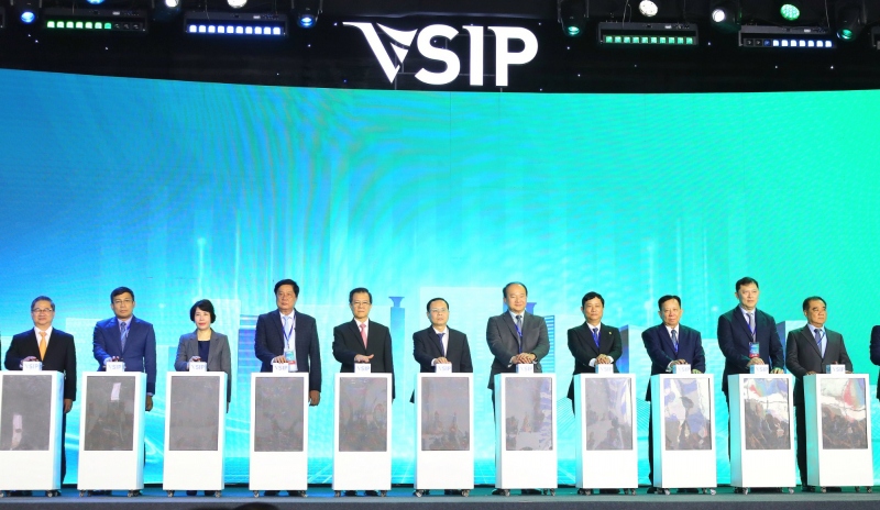 Can Tho begins construction of Vietnam-Singapore Industrial Park project. (Photo: Cand.com.vn)