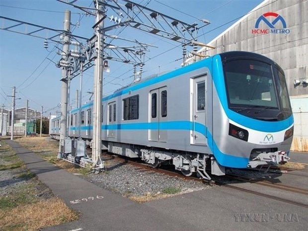 The first carriage of HCM City’s Metro Line 1 is manufactured in Japan.