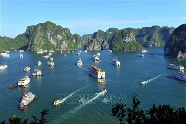 Ha Long Bay in Quang Ninh province was named by UNESCO as a world heritage site twice in 1994 and 2000. (Photo: VNA)