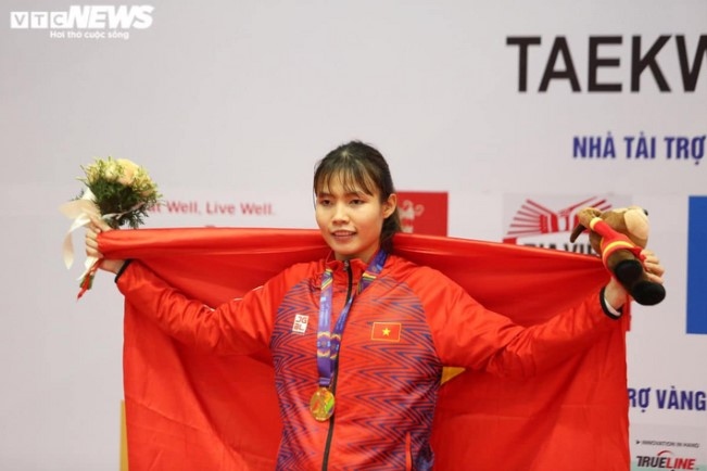 Vietnamese taekwondo fighter Bac Thi Khiem  (Photo: VTC News)