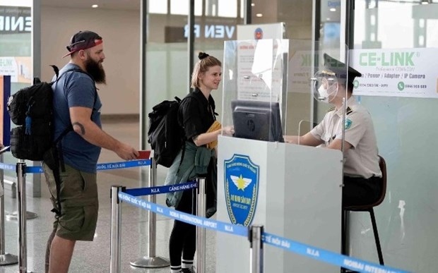 At Noi Bai international airport in Hanoi (Photo: CAAV)