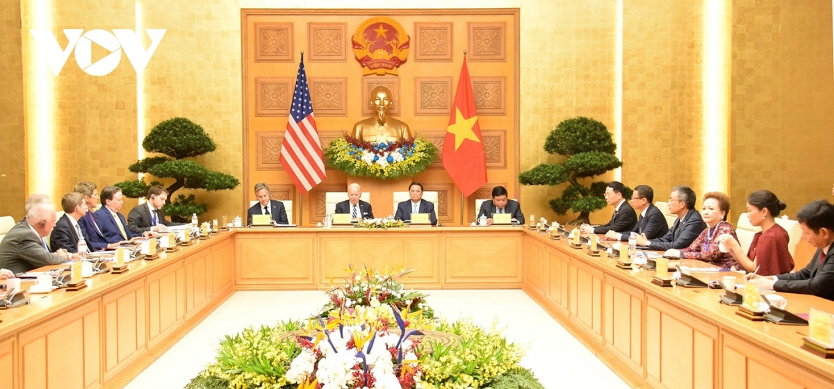 PM Pham Minh Chinh and President Joe Biden attend the Vietnam-US Innovation &amp; Investment Summit.