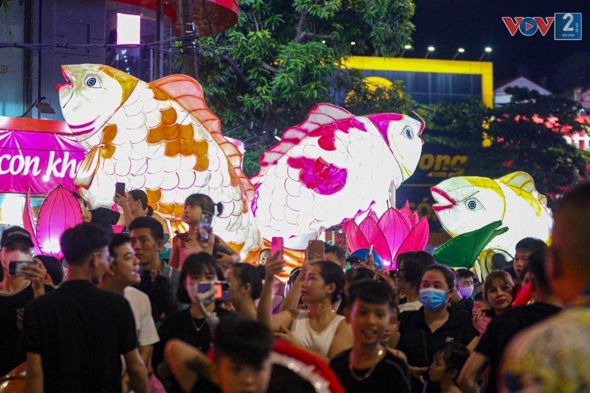 A number of incredible designs are showcased on the lanterns, which are then displayed during the street parade.