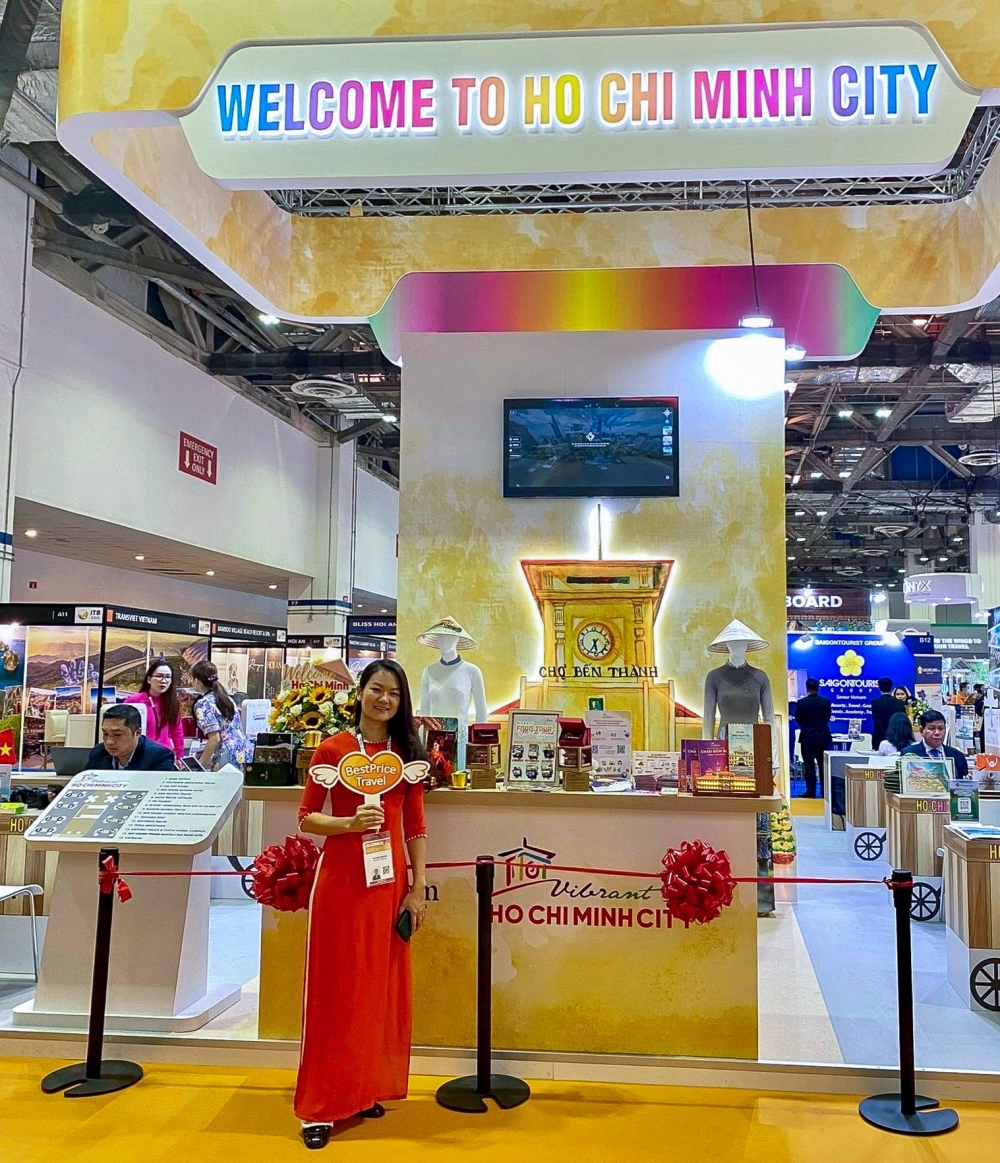 The Vietnamese booth at ITB Asia 2023 (Photo: Tu Bui)