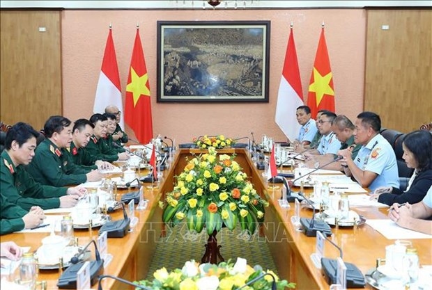 At the third Vietnam-Indonesia defence policy dialogue. (Photo: VNA)