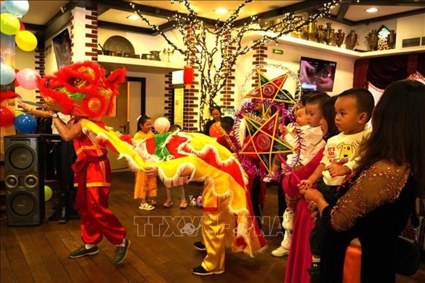 A lion dance performance at the Mid-Autumn Festival celebration in South Africa
