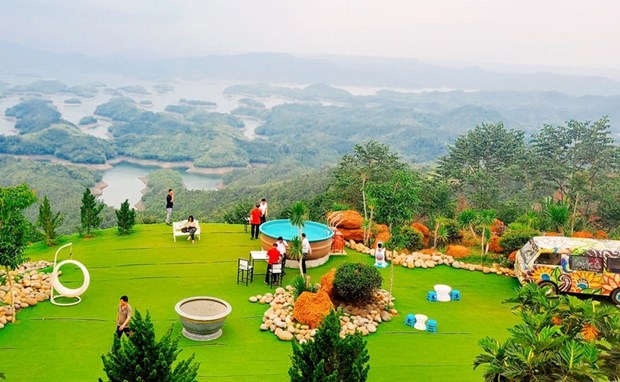 A tourism facility in Ta Dung, Dak Nong province. (Photo: hanoimoi.vn)