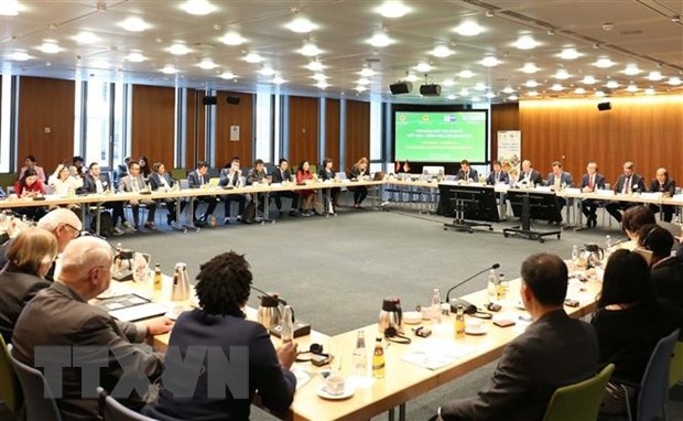 An overview of economic and trade promotion conference in Berlin (Photo: VNA)