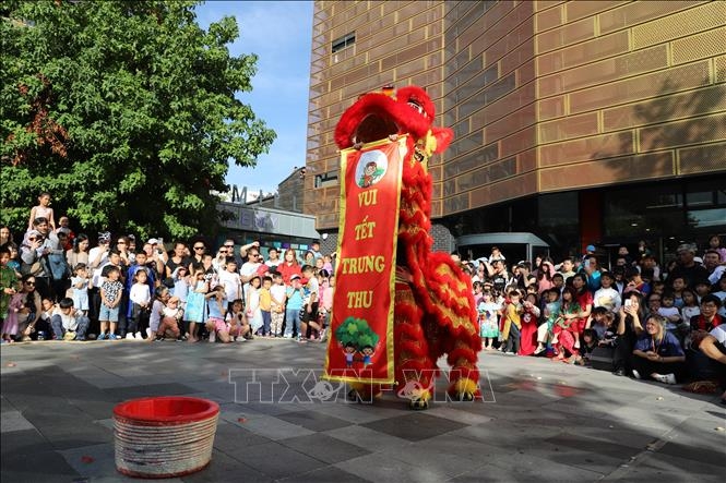 A lion dance performance at the festival (Photo: VNA)