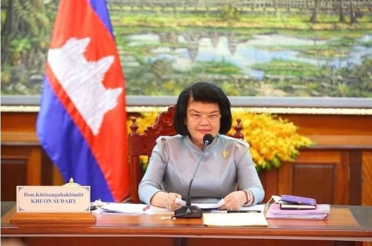 Chairwoman of the National Assembly of Cambodia Samdech Khuon Sudary. (Photo: Fresh New)