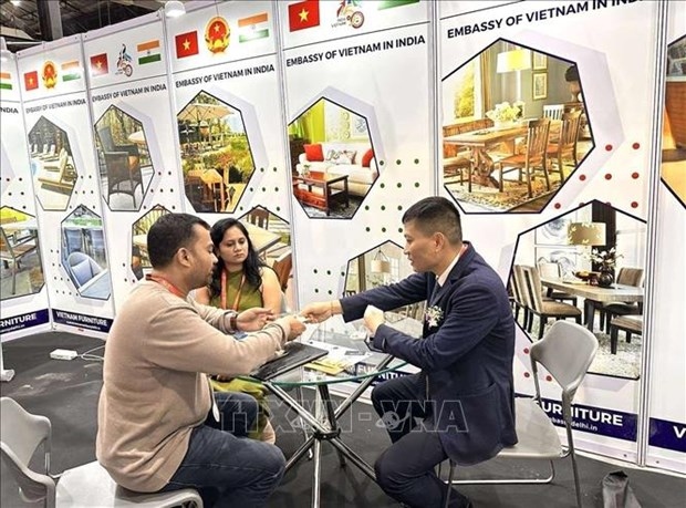 The Vietnamese booth at the World Furniture Expo