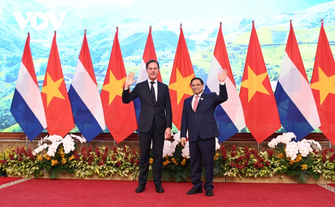 PM Pham Minh Chinh welcomes his Dutch counterpart Mark Rutte 