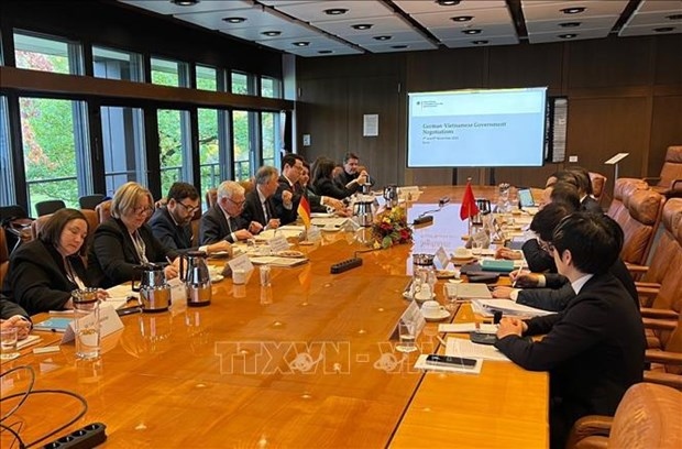 Participants at the annual meeting on bilateral cooperation between Vietnam and Germany held from November 7-8 in Bonn, Germany