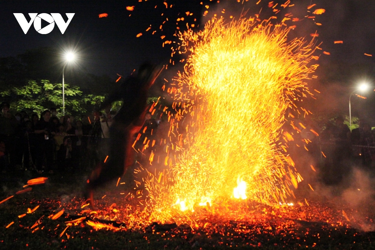 They are able to use their hands to touch and walk on the burning charcoals.