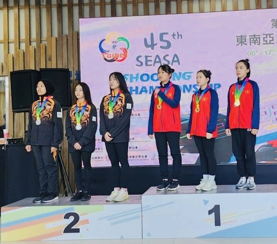Vietnam come second at SEA shooting championships after taking 11 gold, 13 silver, and nine bronze medals. (Photo: Sggp.org.vn)
