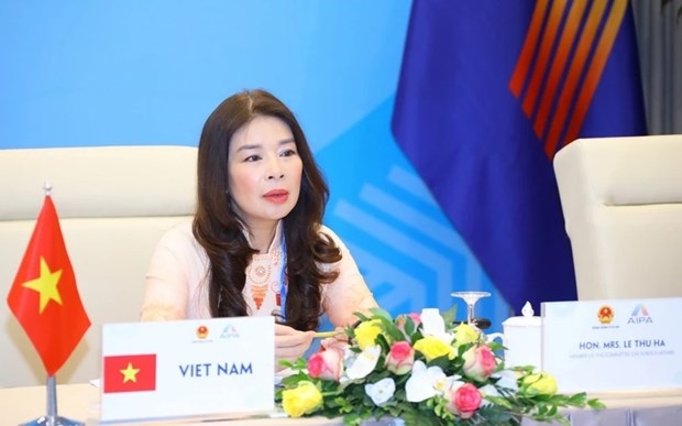 Vice chairwoman of the National Assembly (NA) Committee for External Relations Le Thu Ha (Photo: VNA) 