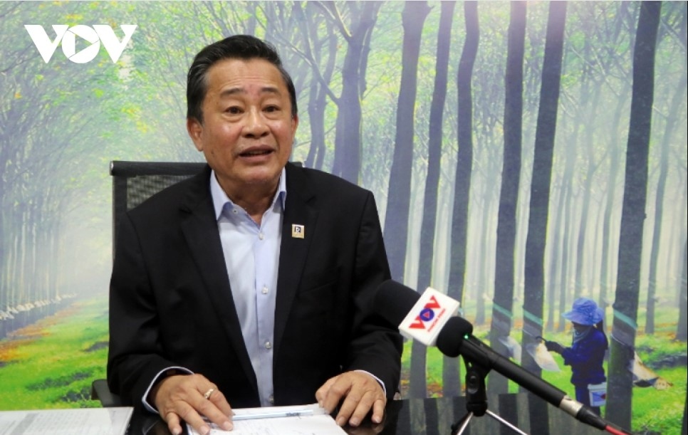 Oknha Leng Rithy, chief representative of the Rubber Industry Group in Cambodia