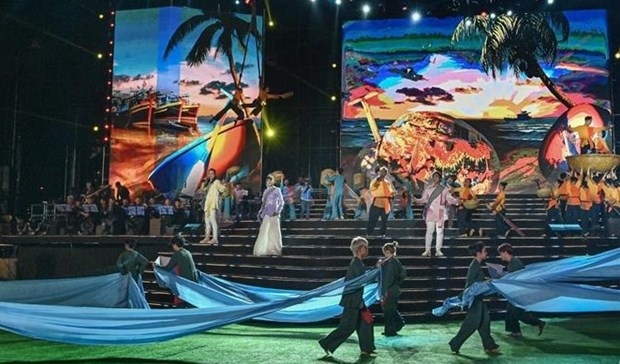 An art performance at the closing ceremony of Visit Vietnam Year 2023 – Binh Thuan.