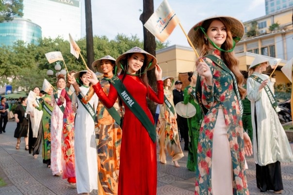 The pageant is mainly held in Ho Chi Minh City from December 1, while sidelines activities will be carried out in nearby localities such as Dong Nai and Ba Ria-Vung Tau.