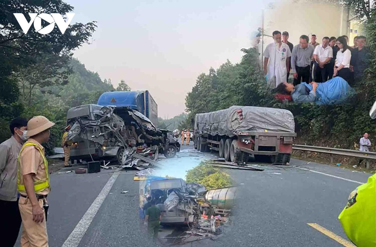 Five people die and 10 others are injured at 2:10 a.m. in the northern province of Lang Son in a serious accident on a national highway between a 16-seat passenger coach, a semi-trailer, and a container truck.