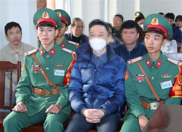 At the first-instance trial for seven defendants related to the COVID-19 test kit case (Photo: VNA)