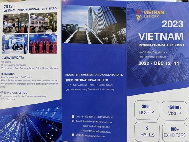The Vietnam International Lift Expo 2023 opens in Ho Chi Minh City on December 12 (Photo: apchithangmay.vn)