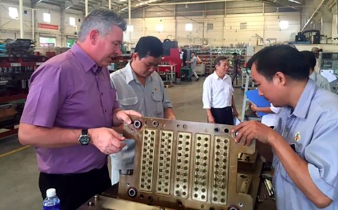 A foreign worker at Saigon Hi-tech Park in Ho Chi Minh City (Illustrative image)
