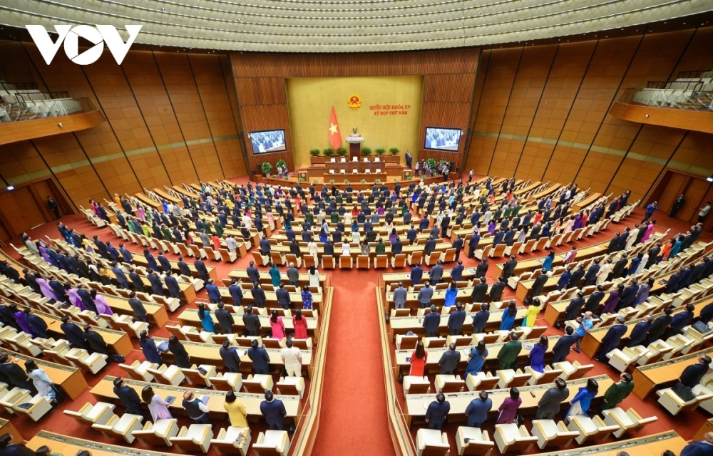 At a plenary session of the current 15th National Assembly in Hanoi.