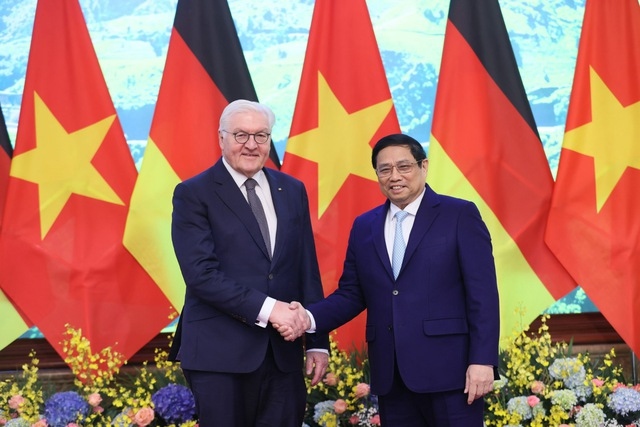 Prime Minister Pham Minh Chinh welcomes German President Frank-Walter Steinmeier